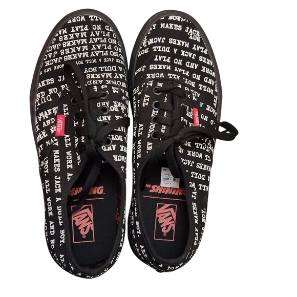 Vans House of Terror Authentic The Shining Dull Boy Limited Black Shoes NEW - Picture 11 of 11